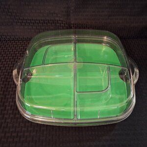 Pampered Chef Large Square Cool&Serve Tray Fruit/Veggie/Chips Dip Deviled Eggs